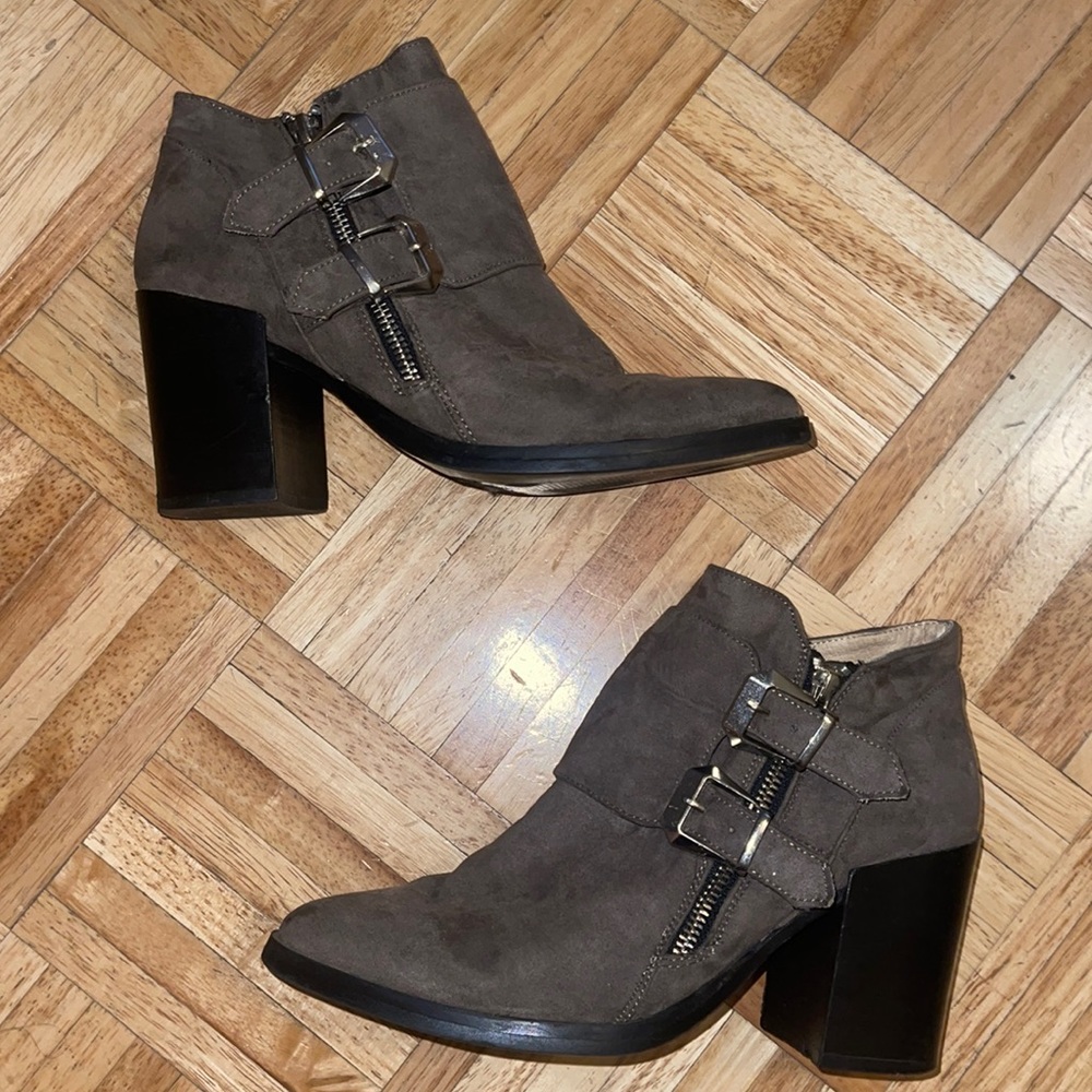 Forever 21 Beige Booties. Size 9.